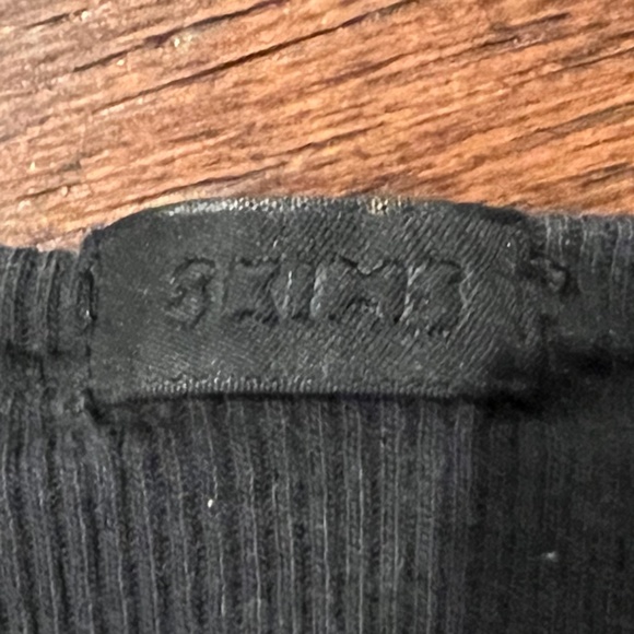 SKIMS WOMEN’S RIBBED CROP TANK TOP, SIZE MEDIUM, BLACK - Picture 7 of 7